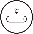 7 levels dimming control