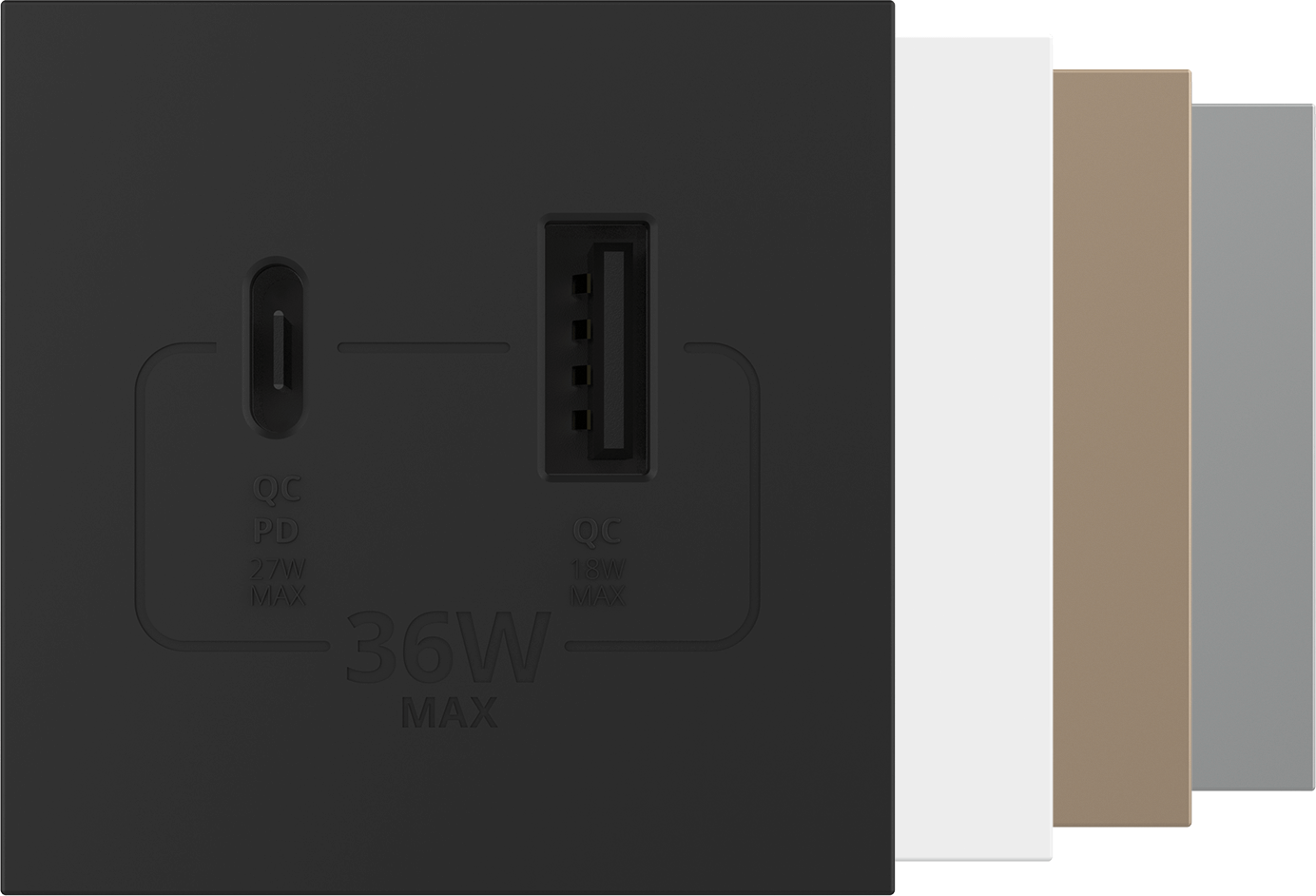 USB-1A1C 36W Socket