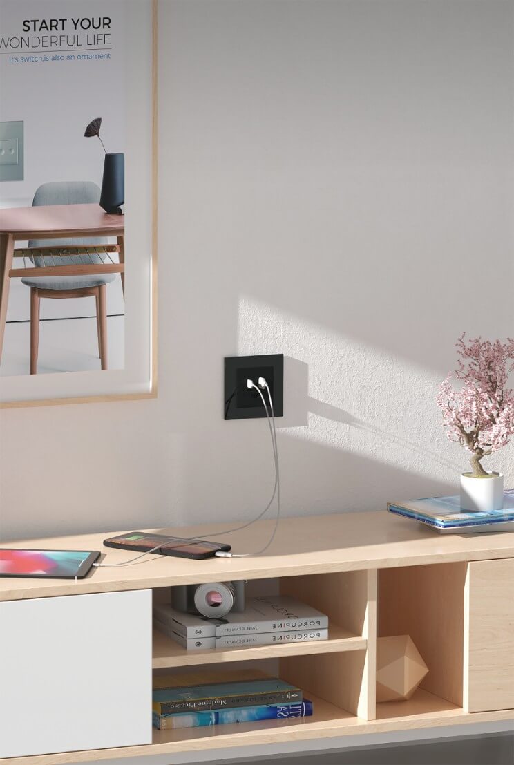 USB-1A1C 36W Socket
