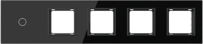 1 Gang + Frame Glass Panel