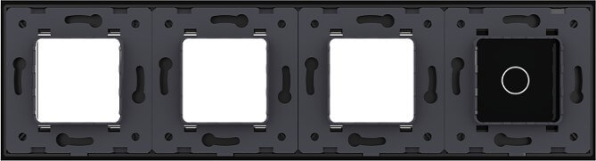 1 Gang + Frame Glass Panel