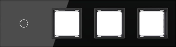 1 Gang + Frame Glass Panel