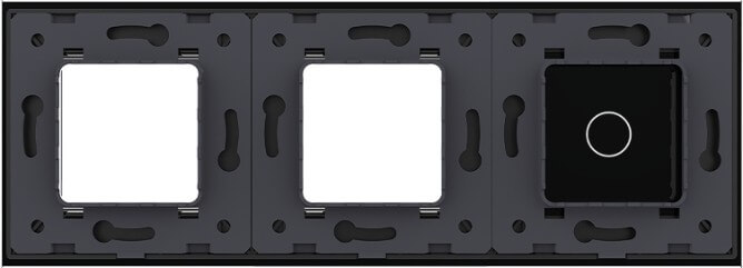 1 Gang + Frame Glass Panel