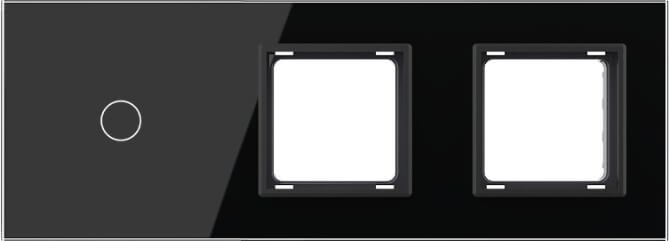 1 Gang + Frame Glass Panel