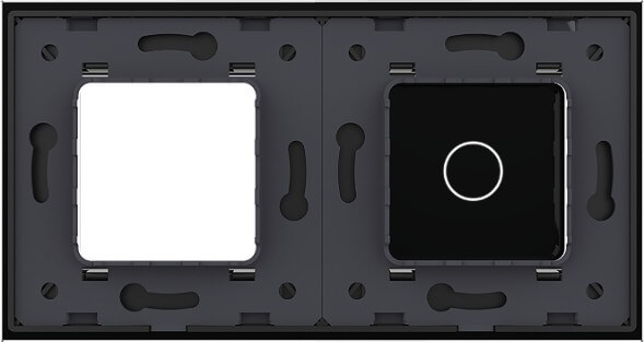 1 Gang + Frame Glass Panel