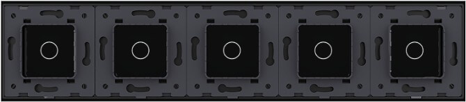 1 Gang + 1 Gang + 1 Gang + 1 Gang + 1 Gang Panel