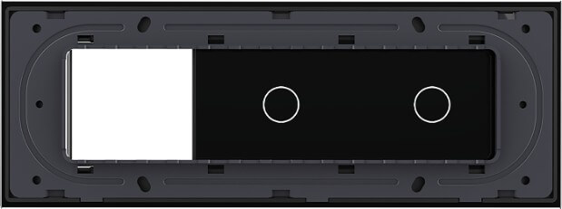 1 Gang + 1 Gang + Frame Glass Panel