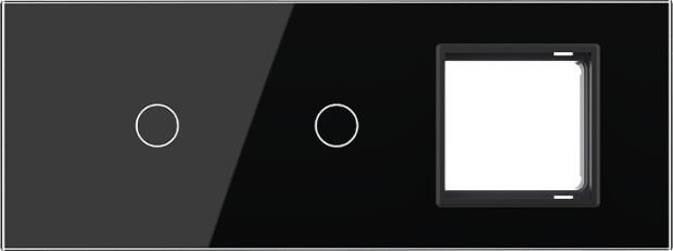 1 Gang + 1 Gang + Frame Glass Panel