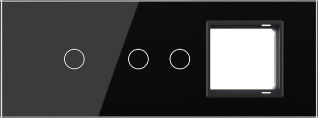 1 Gang + 2 Gang + Frame Glass Panel