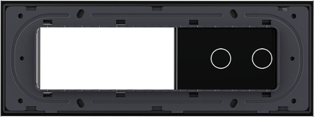 2 Gang + 1 Frame Glass Panel