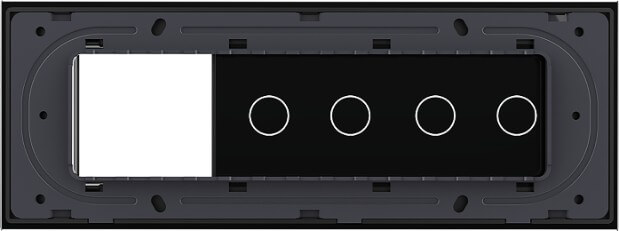 2 Gang + 2 Gang + Frame Glass Panel