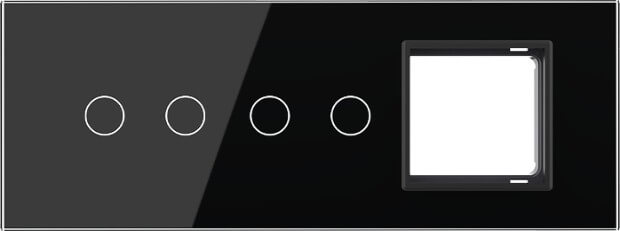 2 Gang + 2 Gang + Frame Glass Panel