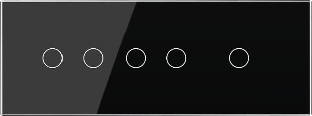 2 Gang + 2 Gang + 1 Gang Panel