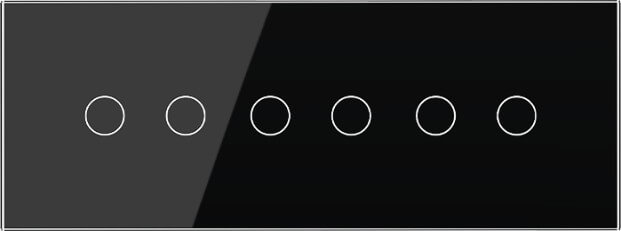 2 Gang + 2 Gang + 2 Gang Panel